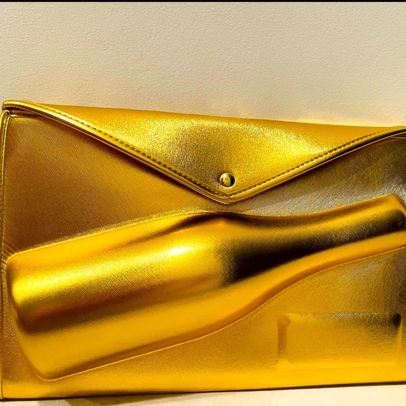 Accessories Large Gold Champagne Clutch New Poshmark